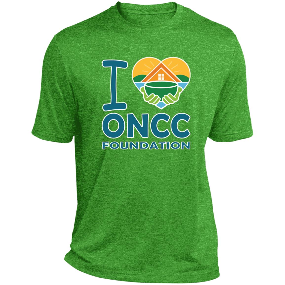 I Love ONCCF - Turf Green Heather - Front