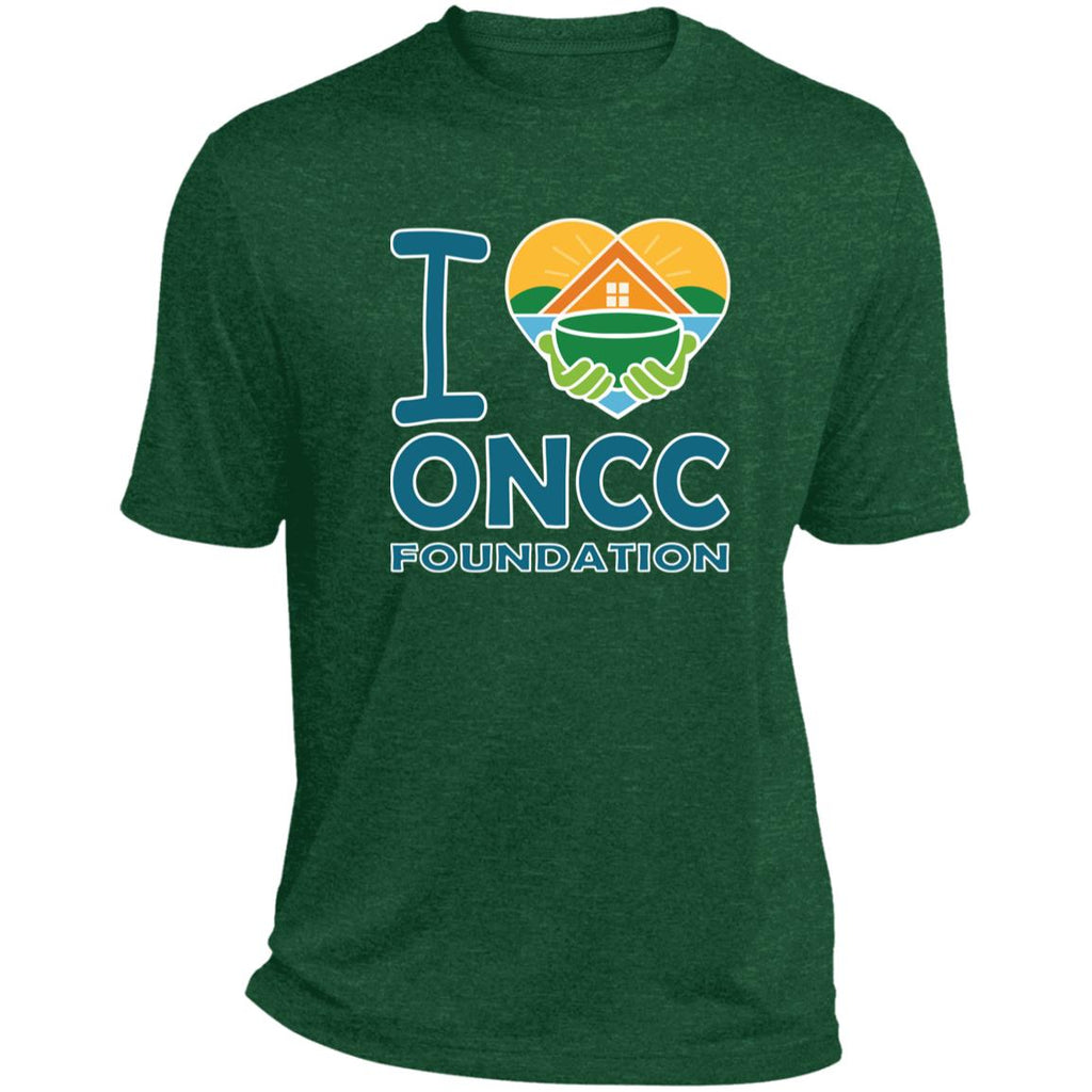 I Love ONCCF - Forest Green Heather - Front
