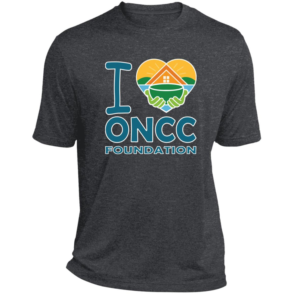 I Love ONCCF - Graphite Heather - Front