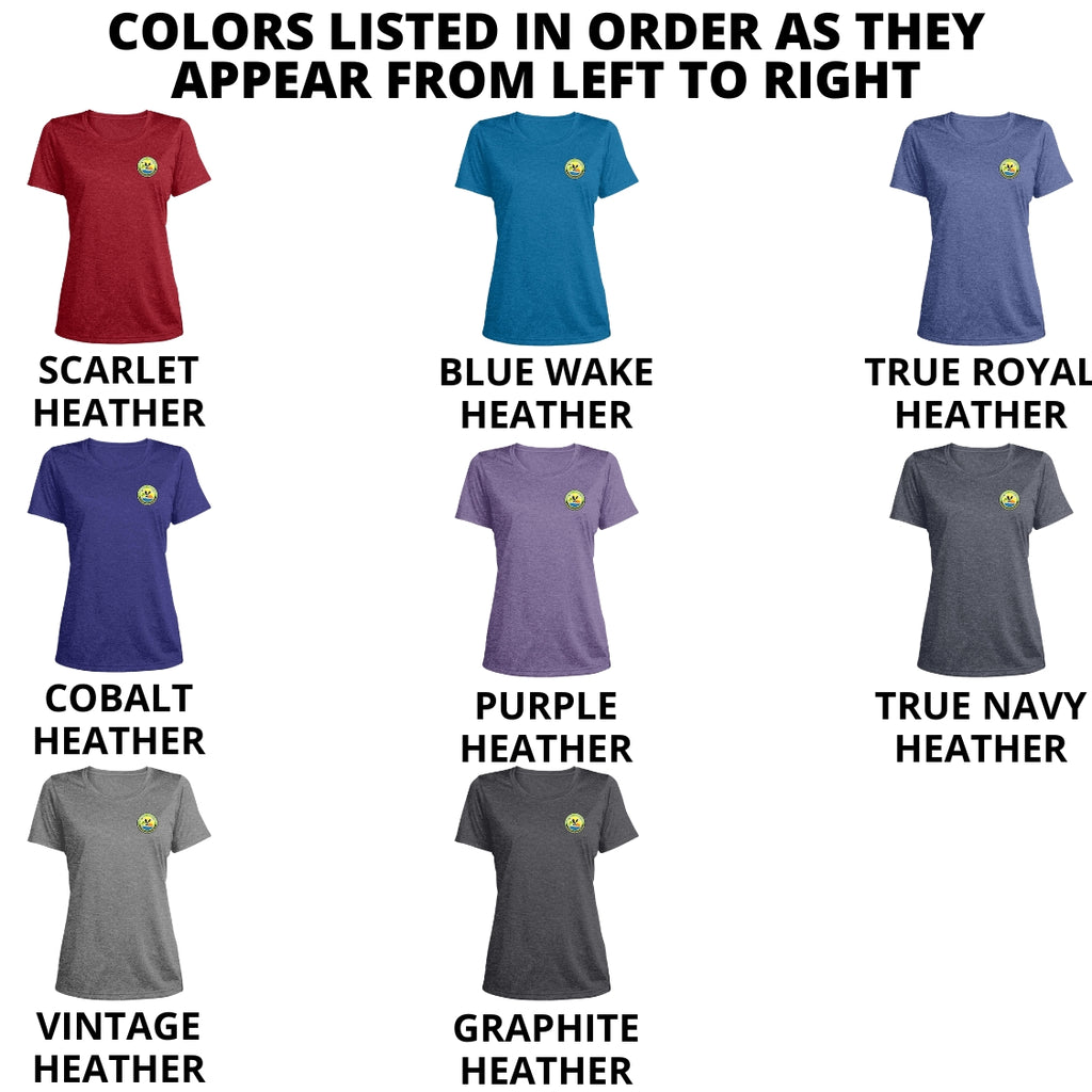 ONCC Logo - Ladies Scoop Neck Heathered Performance Tee